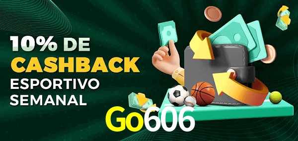 10% de bônus de cashback na Go606